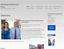 Tablet Screenshot of hamburgfamilyeyecare.com
